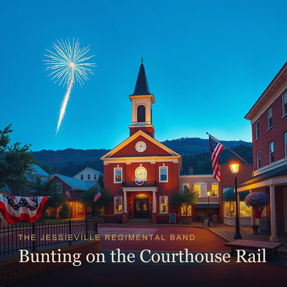 Bunting on the Courthouse Rail album cover